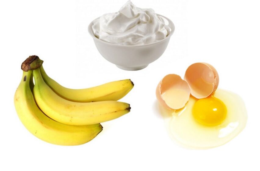 Ei- en bananenmasker is geschikt voor alle huidtypes